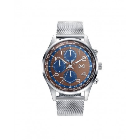 HM7126-47 - Reloj Mark Maddox de Hombre brazalete de malla milanesa de acero  