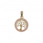 3734/1 - Colgante oro 18k Arbol de la Vida borde circonitas