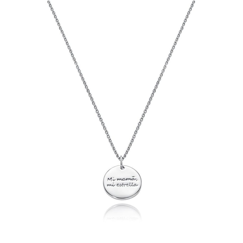 85005C000-30 - Collar de plata colgante disco Estrella para mujer de Viceroy Jewels