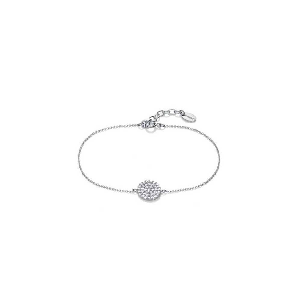 71040P000-38 - Pulsera Viceroy Jewels de plata  con disco y circonitas