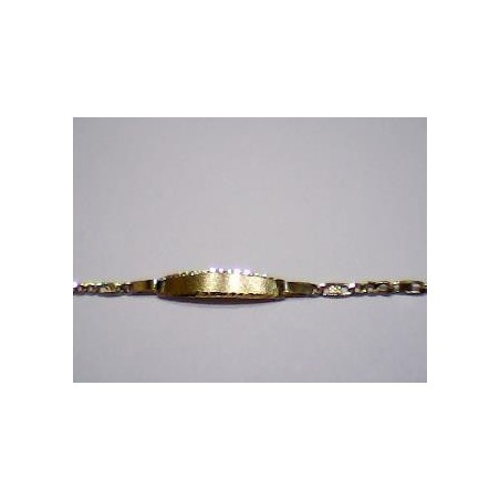 00359 - Pulsera de bebé oro 18 ktes para grabar