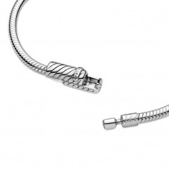 599103C00-18 - Pulsera Moments en plata de ley Cadena de Serpiente con cierre magnético