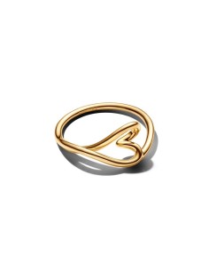 164361C00 - Anillo Pandora Forma Orgánica Corazón Pequeño con recubrimiento de Oro 14 k – 164361C00 2