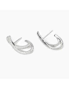 563936 - Pendientes de plata con circonitas blancas | Diseño elegante para mujer 2