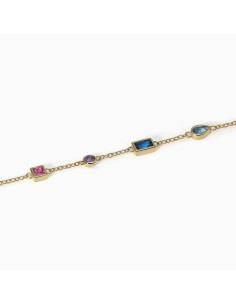 533746 - Pulsera de Plata con Piedras de Colores – Pulsera Plata Piedras Multicolor 2