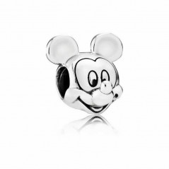 791586 - Charm Retrato de Mickey en plata de ley