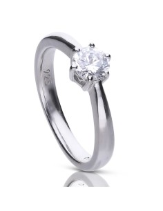 6114861082 - Anillo solitario con una piedra Diamonfire de 6,5 mm