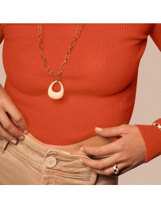 2280249-730 - Anillo ancho BRIGITTE - acabado Marfil / Oro 2