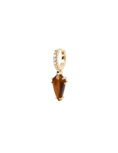 PG01-692-U - Piercing Naoki Ojo de Tigre & circonita ip oro 18k