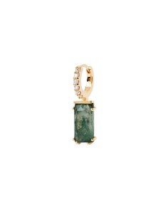 PG01-691-U - Piercing Naoki Charoita & circonita ip oro 18k