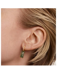 PG01-691-U - Piercing Naoki Charoita & circonita ip oro 18k 2