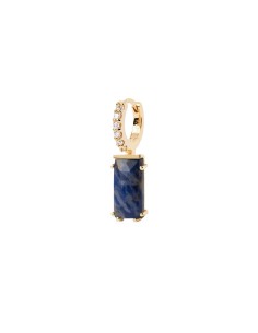 PG01-688-U - Piercing Naoki Charoita & circonita ip oro 18k