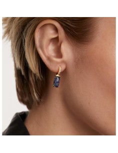 PG01-688-U - Piercing Naoki Charoita & circonita ip oro 18k 2