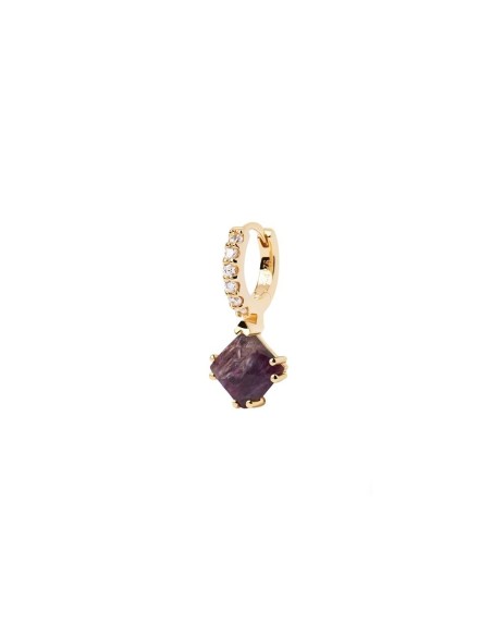 PG01-685-U - Piercing Fuji Charoita & Circonita ip oro 18k