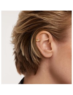 PG01-679-U - Piercing Akiro Cuarzo Rutilado ip oro 18k 2