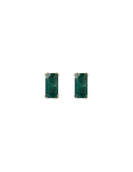 PG01-651-U - Piercing Maiko Agata de Musgo ip oro 18k