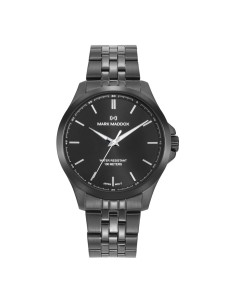 HM1031-57 - RELOJ ACERO IP NEGRO BRAZALETE SR MM