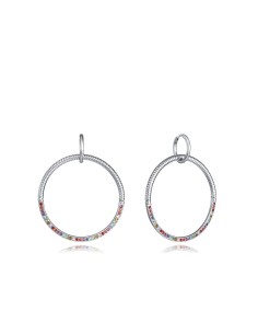 15206E01019 - Pendientes Viceroy Fashion de acero tipo aro con circonitas de colores