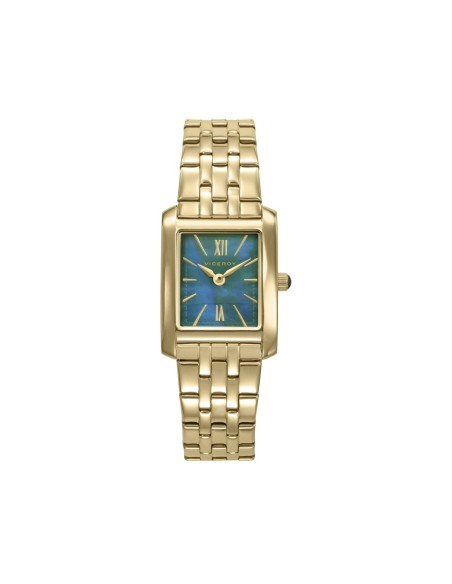 41164-63 - Reloj Viceroy mujer acero IP dorado esfera verde rectangular
