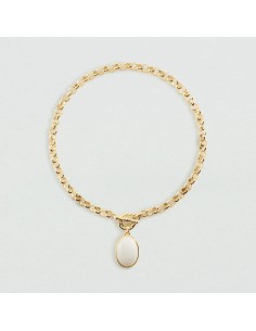 2680463-094-TU - Collar corto La Riviera acabado blanco y oro | Elegancia minimalista Agatha París 2