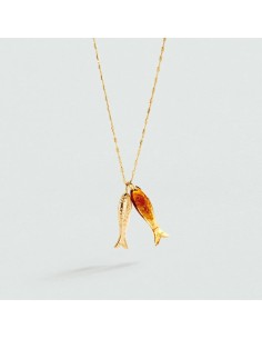 2680484-236-TU - Collar Largo Calma Marrón y Dorado para Mujer | Agatha Paris