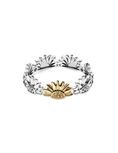 164702C00 - Anillo Girasol en Dos Tonos Pandora Plata de Ley y recubrimiento de Oro 14k 164702C00 2