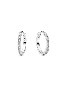 294649C01 - Pendientes de Aro Mini Brillantes Pandora Plata de Ley con Circonitas 294649C01