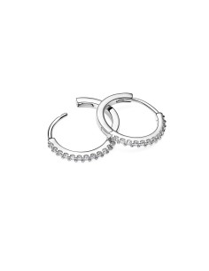 294649C01 - Pendientes de Aro Mini Brillantes Pandora Plata de Ley con Circonitas 294649C01 2