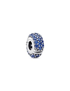 794700C01 - Charm Clip Gemas Azul Real Pandora Plata de Ley con Cristales Azules 794700C01