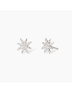 563858 - Pendientes Mabina Gioielli Estrella de Plata de Ley con Circonitas Blancas 563858