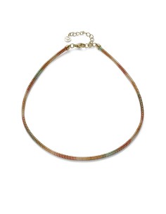 14361C01017 - Collar Viceroy Laura Escanes 14361C01017 de acero IP dorado tubogas multicolor