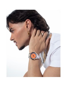 15213C01000 - Collar Viceroy 15213C01000 de acero con placa Abraham Mateo 2