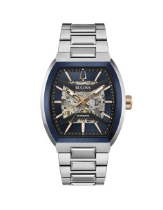 98A319 - Bulova Maquina 98A319 Reloj Automático Hombre Esqueletado Azul con Cristal de Zafiro