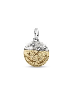 764988C01 - Charm Medallón en plata de ley y con un recubrimiento en oro de 14k Zodiaco Sagitario 2