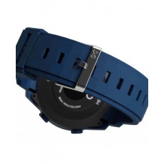 HS1001-30 - Reloj Mark Maddox de metal azul con correa de silicona azul para hombre