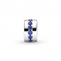 Clip Pandora de plata de ley con cristal azul estelar