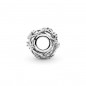 OPENWORK STERLING SILVER CHARM WITH CLEAR CUBIC ZIRCONIA