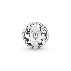 799197C00 - Charm Pandora de plata de ley Reloj de Cenicienta Calabaza de medianoche