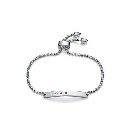 75269P01000 - Pulsera Viceroy Fashion de acero con plata y circonitas para mujer