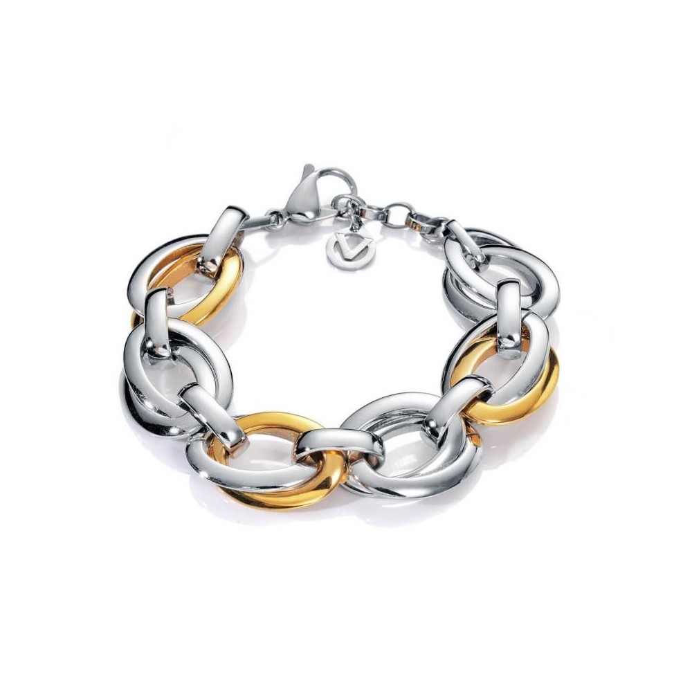 6420P09012 - Pulsera de acero e ip dorado para mujer