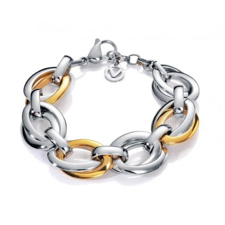 6420P09012 - Pulsera de acero e ip dorado para mujer