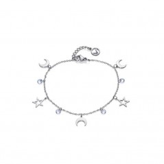 75199P01010 - Pulsera Viceroy Fashion de acero con estrellas y circonitas para mujer