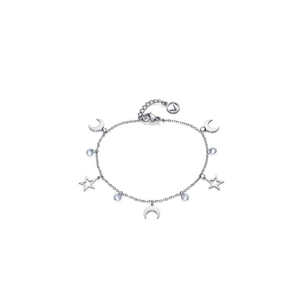 75199P01010 - Pulsera Viceroy Fashion de acero con estrellas y circonitas para mujer