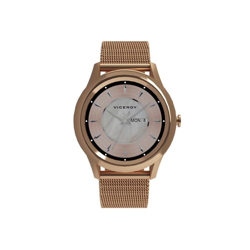 41102-70 - Reloj Viceroy Smart mujer de acero e ip rosa con brazalete y correa de regalo 