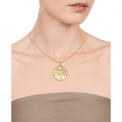 Colgante de Viceroy Fashion en acero dorado con arbol de la vida y madre perla para mujer