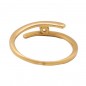 VI-00767 - Anillo de oro 18k cruzado con circonita