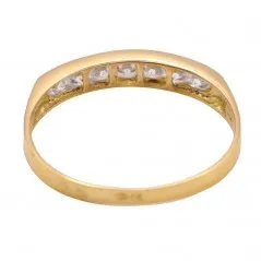 VI-00766 - Anillo oro 18k con 7 circonitas