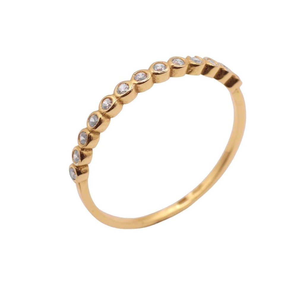 VI-00765 - Anillo de oro 18k con circonitas