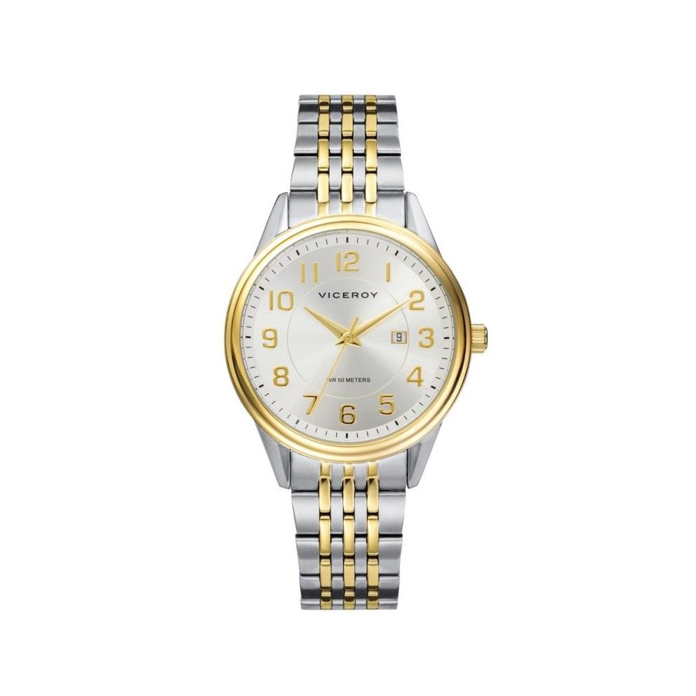 401072-95 - RELOJ ACERO IP DORADO BRAZALETE SRA VA