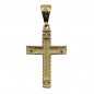 VI-00009 - Cruz de oro amarillo 18k con 8 circonitas